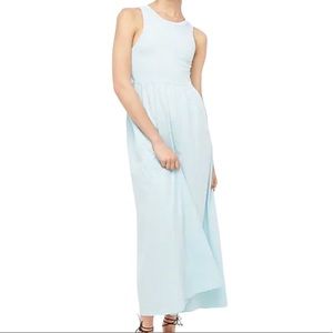 J.Crew Knit Cutaway Tank Maxi Dress NWT, Size XS, Scenic Aqua